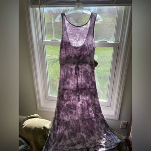 Knox rose lavender tie dye low back maxi dress